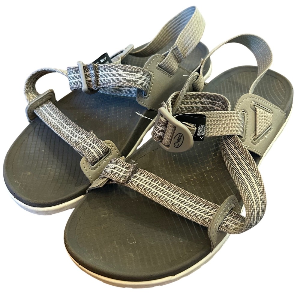 Chaco Bodhi Sandal Womens Gray Strappy Toe Loop Sport Hiking JCH108202 Size 8